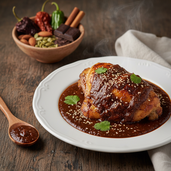 Savory Chocolate Mole Sauce for Poultry recipe