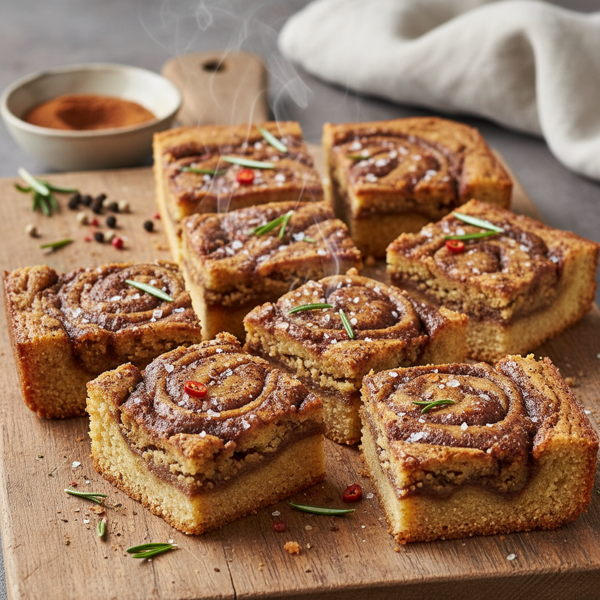 Savory Cinnamon Swirl Blondies recipe