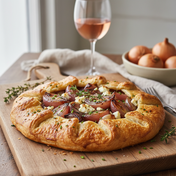 Savory Cipollini Onion Galette recipe