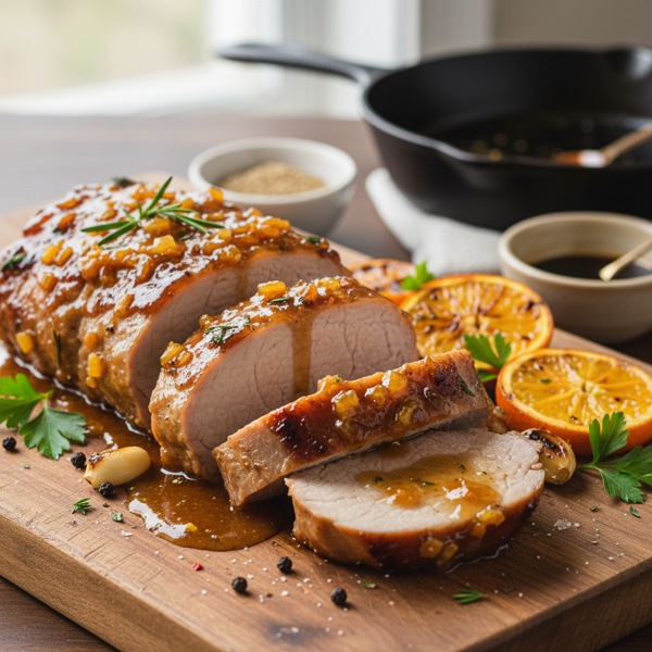 Savory Citrus-Glazed Pork Tenderloin recipe