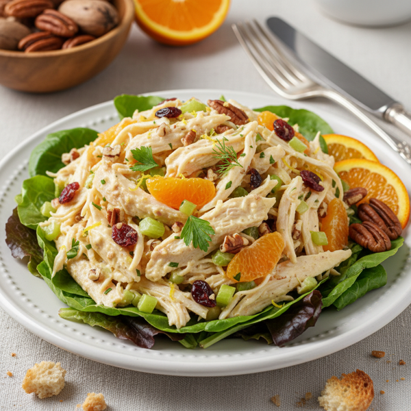 Savory Citrus-Pecan Chicken Salad recipe
