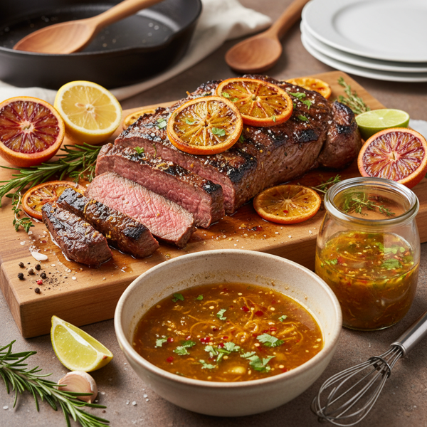 Savory Citrus Flank Steak Marinade recipe