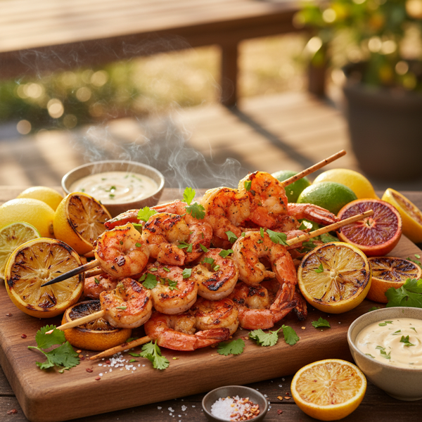 Savory Citrus Grilled Shrimp recipe