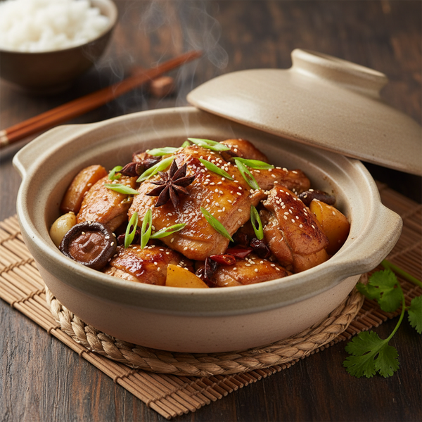 Savory Clay Pot Chicken Delight recipe