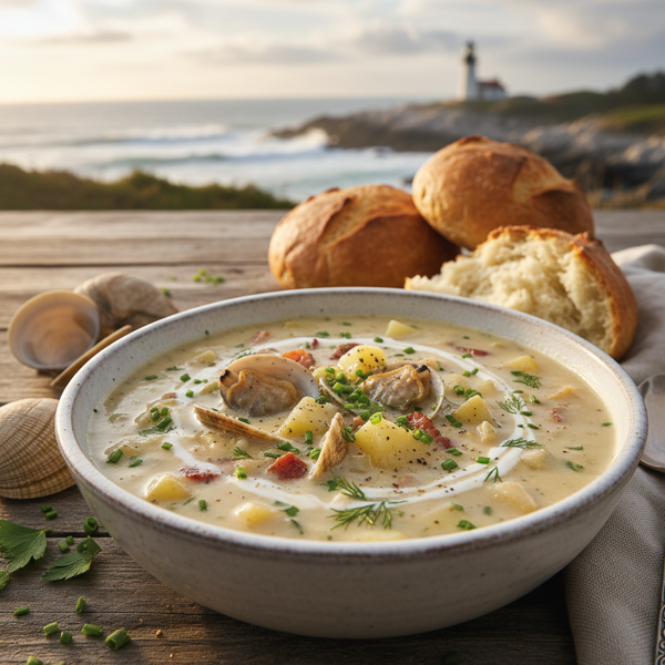 Savory Coastal Clam Chowder recipe