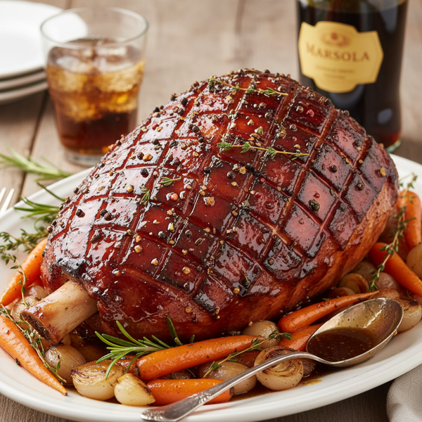 Savory Coca-Cola & Marsala Glazed Ham recipe