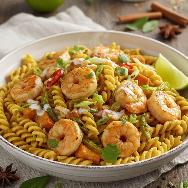 Savory Coconut Curry Pasta recipe