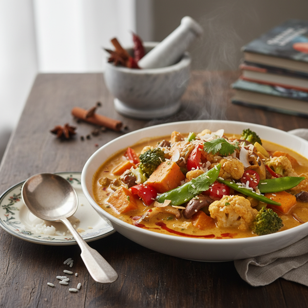 Savory Coconut Curry Vegetable Medley recipe