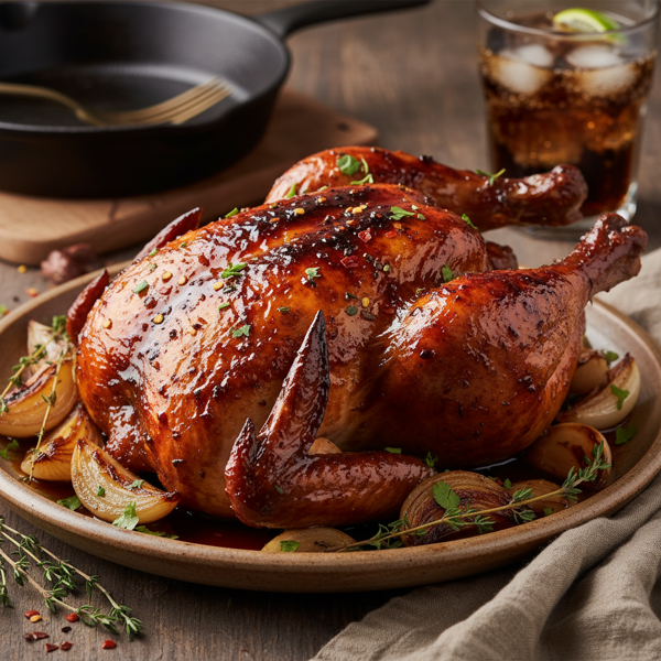 Savory Cola-Glazed Chicken recipe