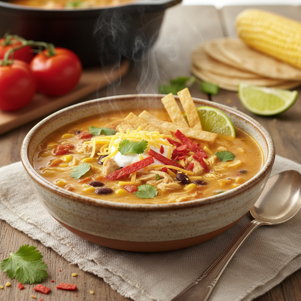 Savory Copycat Chick-fil-A Chicken Tortilla Soup recipe