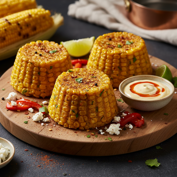 Savory Corn Timbales with Spices recipe