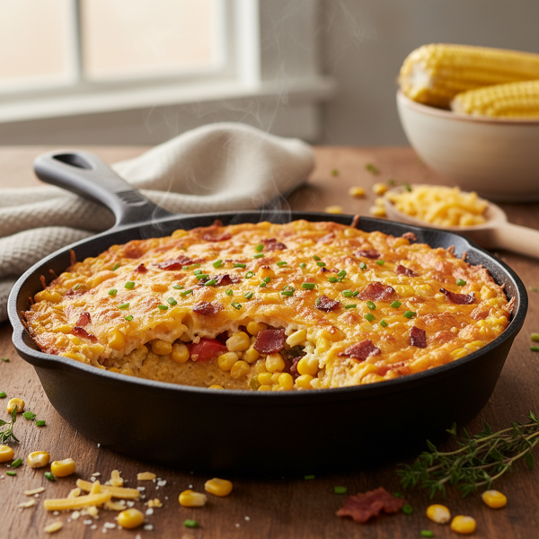 Savory Corn & Cheese Grits Bake recipe