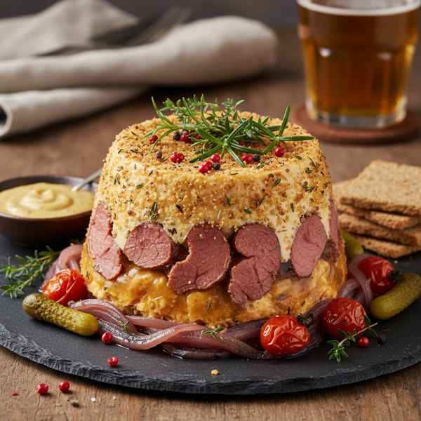 Savory Corned Beef Cheese Mold recipe