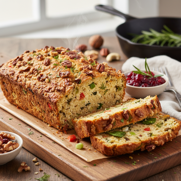 Savory Cottage Cheese Nut Loaf recipe