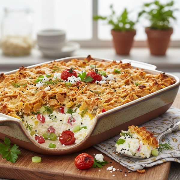 Savory Cottage Cheese and Special K Bake recipe
