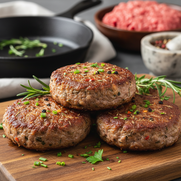 Savory Country-Style Beef Sausage Patties recipe