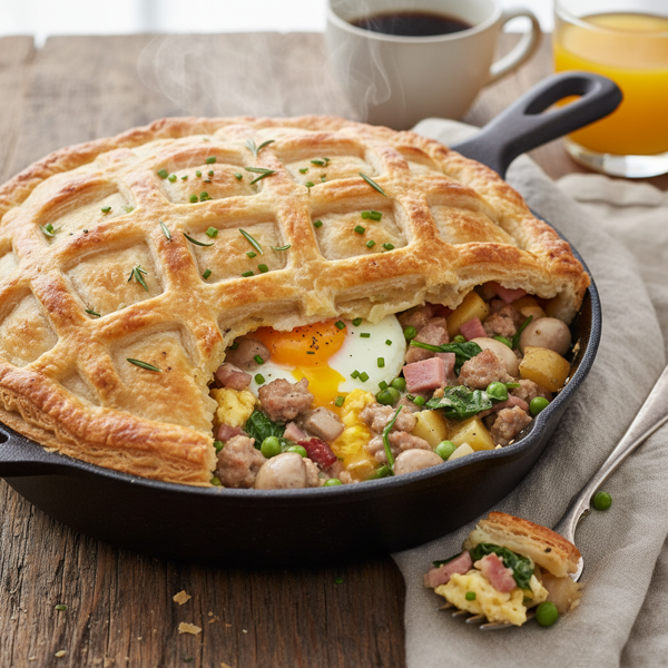 Savory Country Breakfast Pot Pie recipe