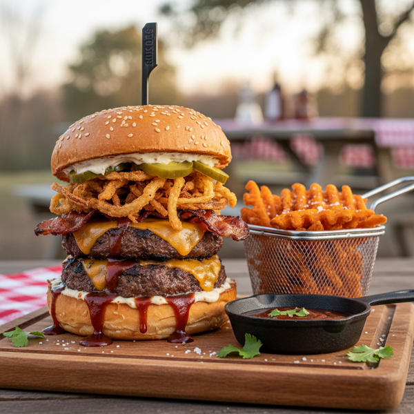 Savory Cowboy BBQ Burgers recipe