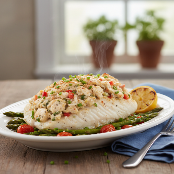 Savory Crab-Stuffed Tilapia recipe