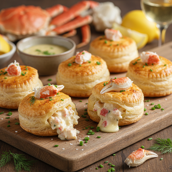 Savory Crab Puffs Delight recipe