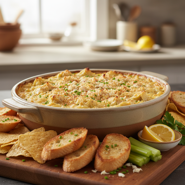 Savory Crab & Artichoke Delight Dip recipe
