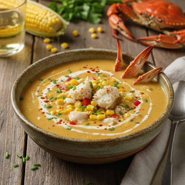 Savory Crab & Sweet Corn Chowder recipe