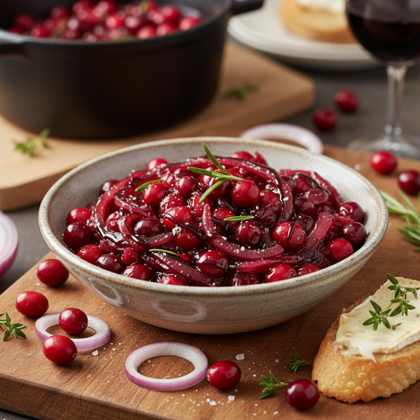 Savory Cranberry & Red Onion Chutney recipe