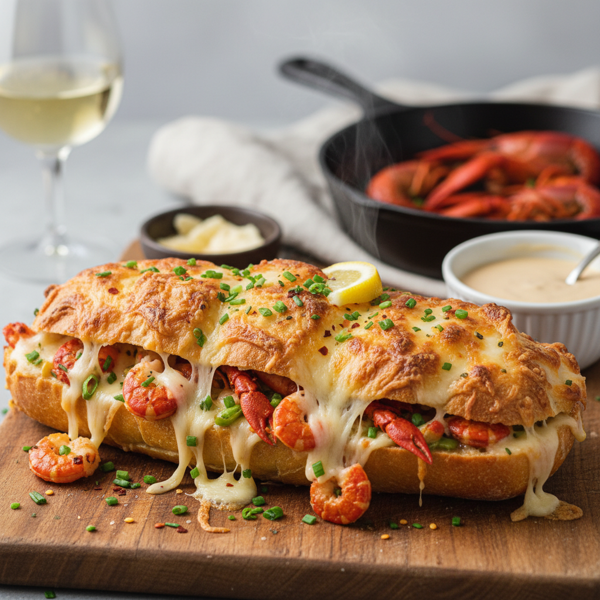 Savory Crawfish Cheesy Bread recipe