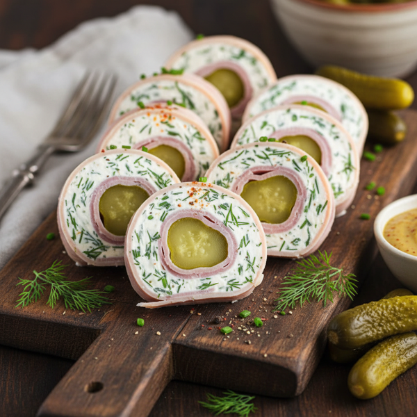 Savory Cream Cheese Pickle Wraps recipe