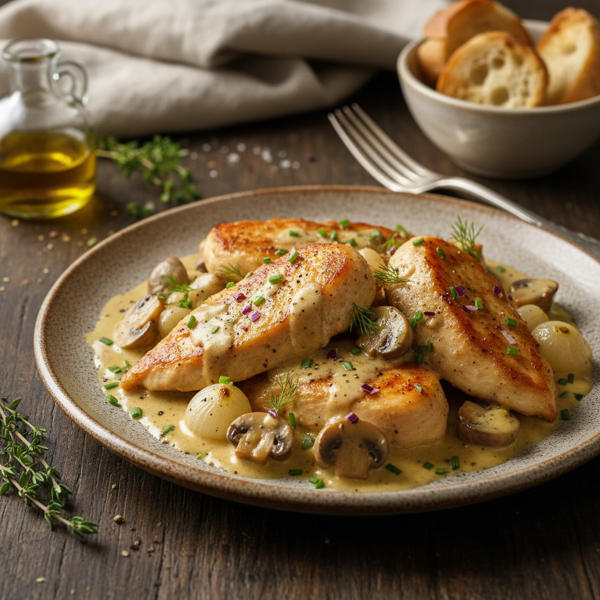 Savory Creamed Chicken Delight recipe
