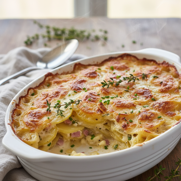 Savory Creamy Potato Gratin recipe