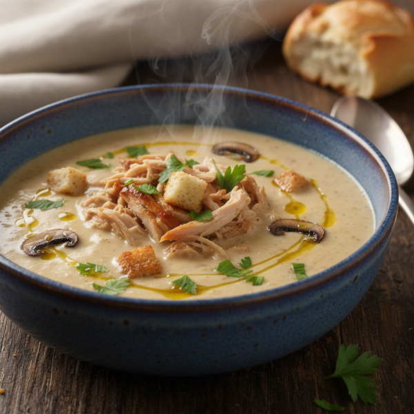 Savory Creamy Turkey Delight Soup recipe