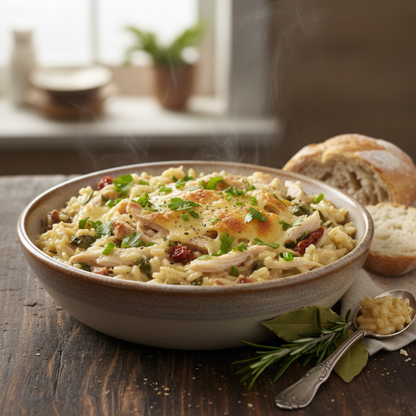 Savory Creamy Turkey and Rice Delight recipe