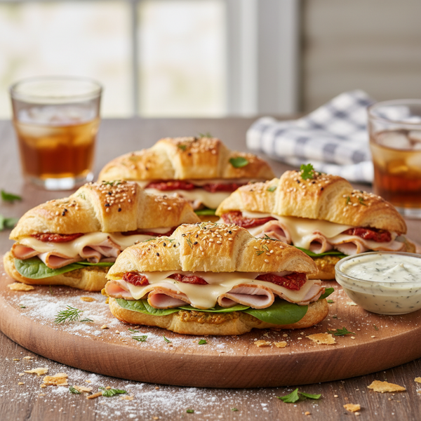 Savory Crescent Roll Sandwiches recipe