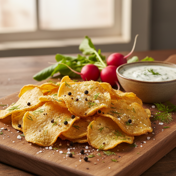 Savory Crispy Radish Chips recipe