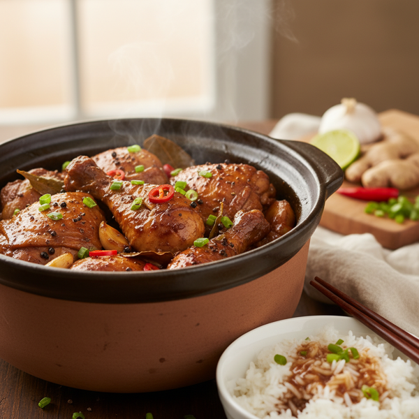 Savory Crock Pot Chicken Adobo recipe
