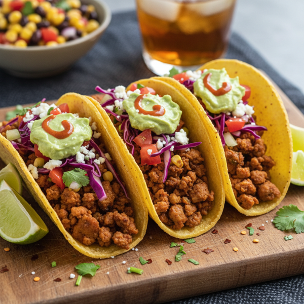 Savory Crunchy Turkey Tacos recipe