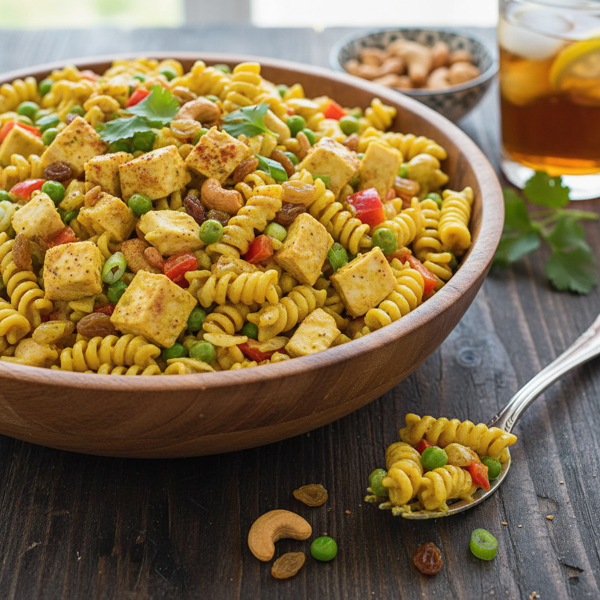 Savory Curried Chicken Pasta Salad recipe