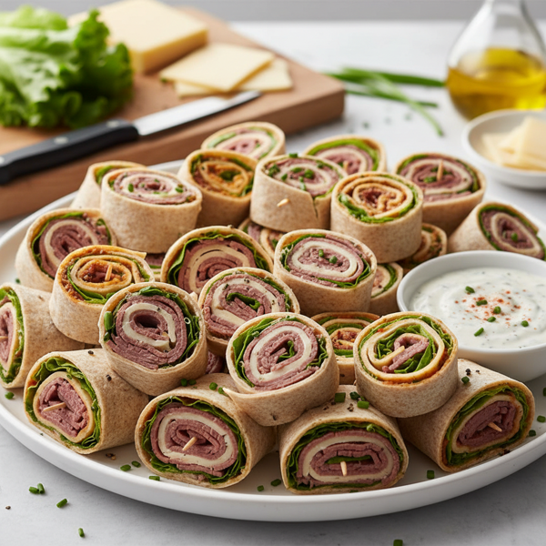 Savory Deli Tortilla Pinwheels recipe