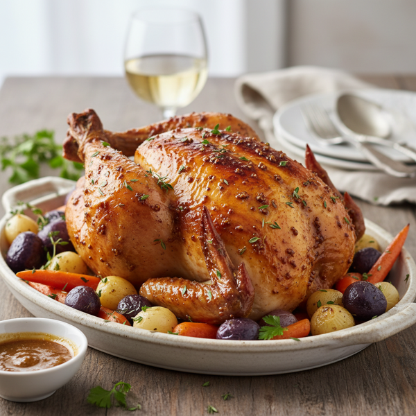 Savory Dijon-Glazed Baked Chicken recipe