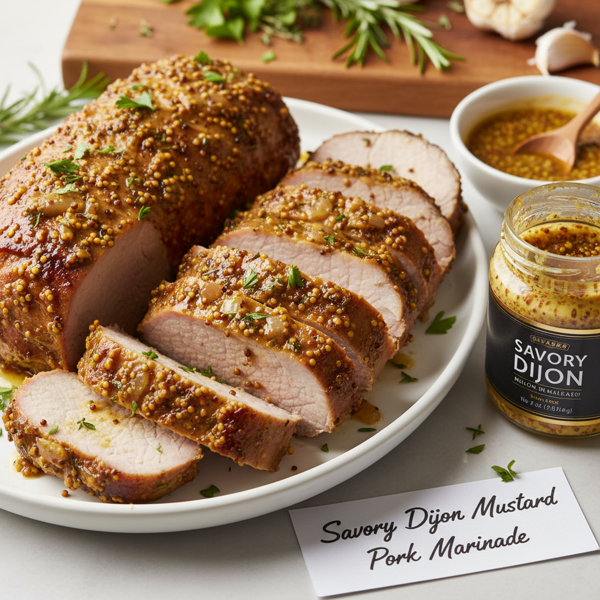 Savory Dijon Mustard Pork Marinade recipe