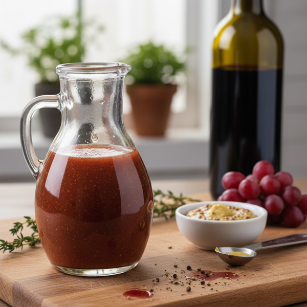 Savory Dijon Red Wine Vinaigrette recipe