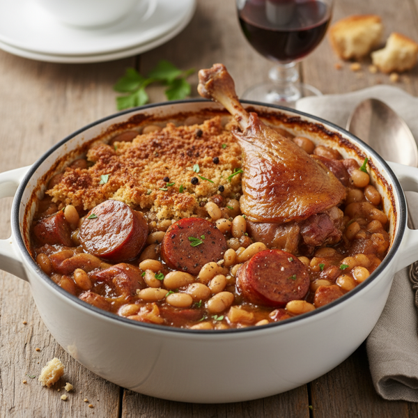 Savory Duck and Sausage Cassoulet recipe