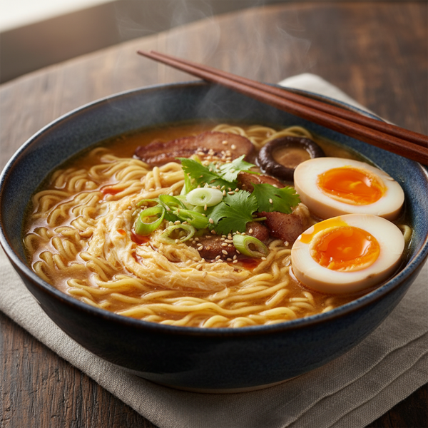 Savory Egg Drop Ramen Delight recipe