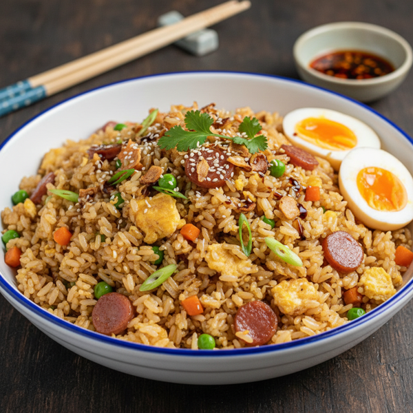 Savory Egg Fried Rice Delight recipe