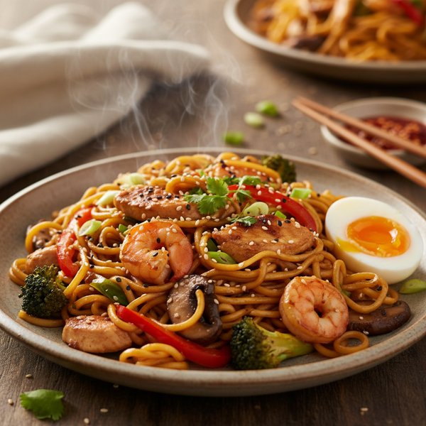 Savory Egg Noodle Delight recipe