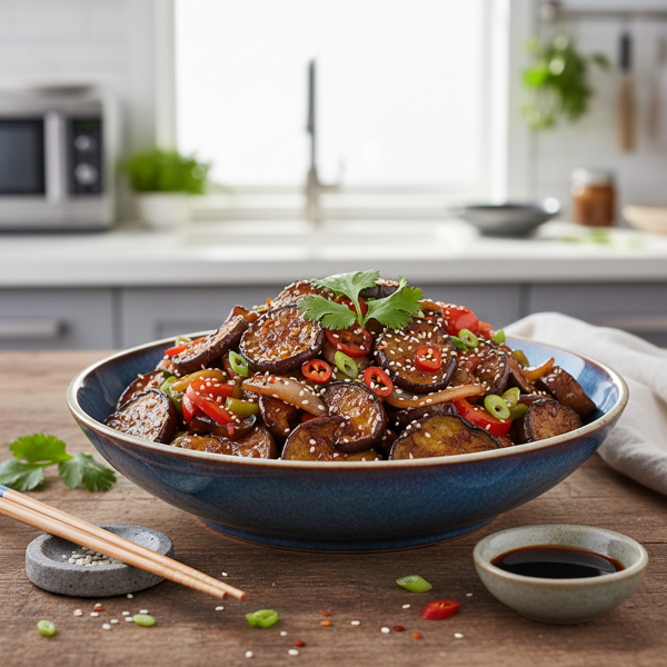 Savory Eggplant Stir-Fry Delight recipe