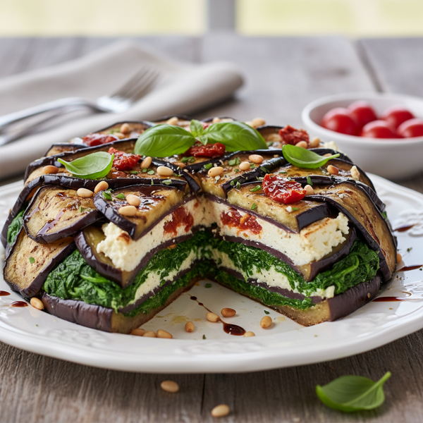 Savory Eggplant and Spinach Terrine recipe
