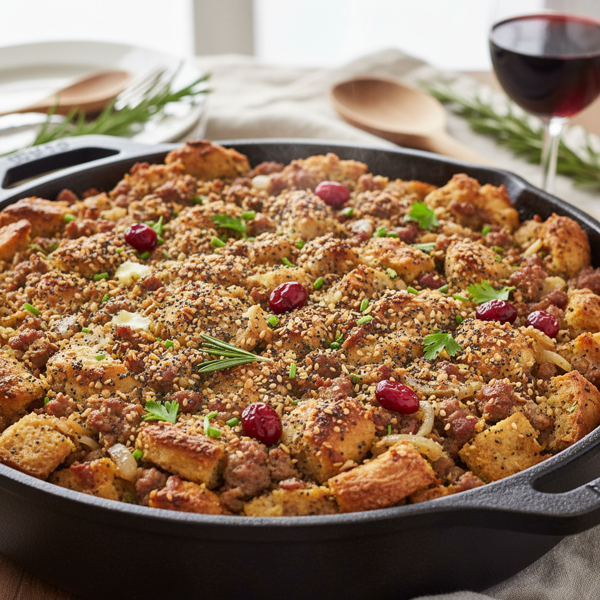 Savory Everything Bagel Stuffing Delight recipe