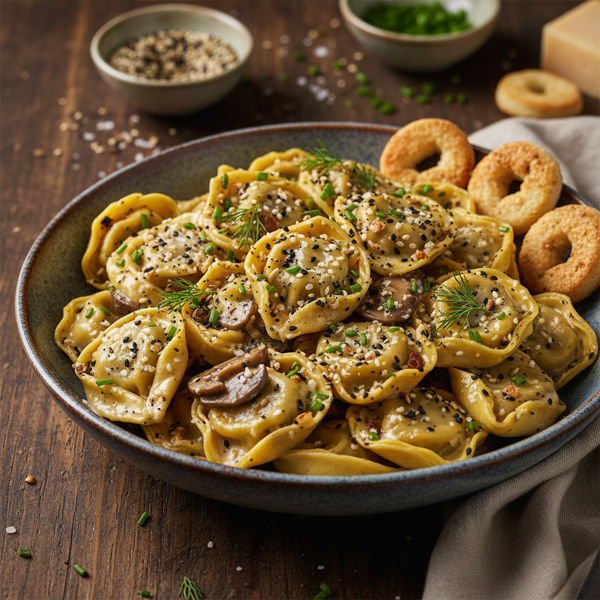 Savory Everything Bagel Tortellini Delight recipe
